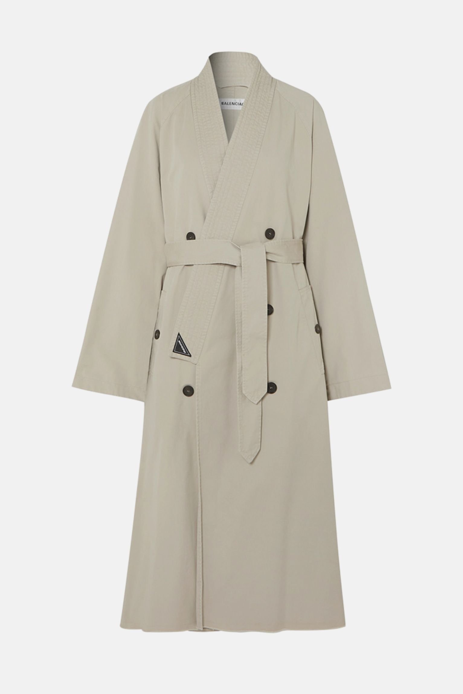 Beige Kimono Trench Coat