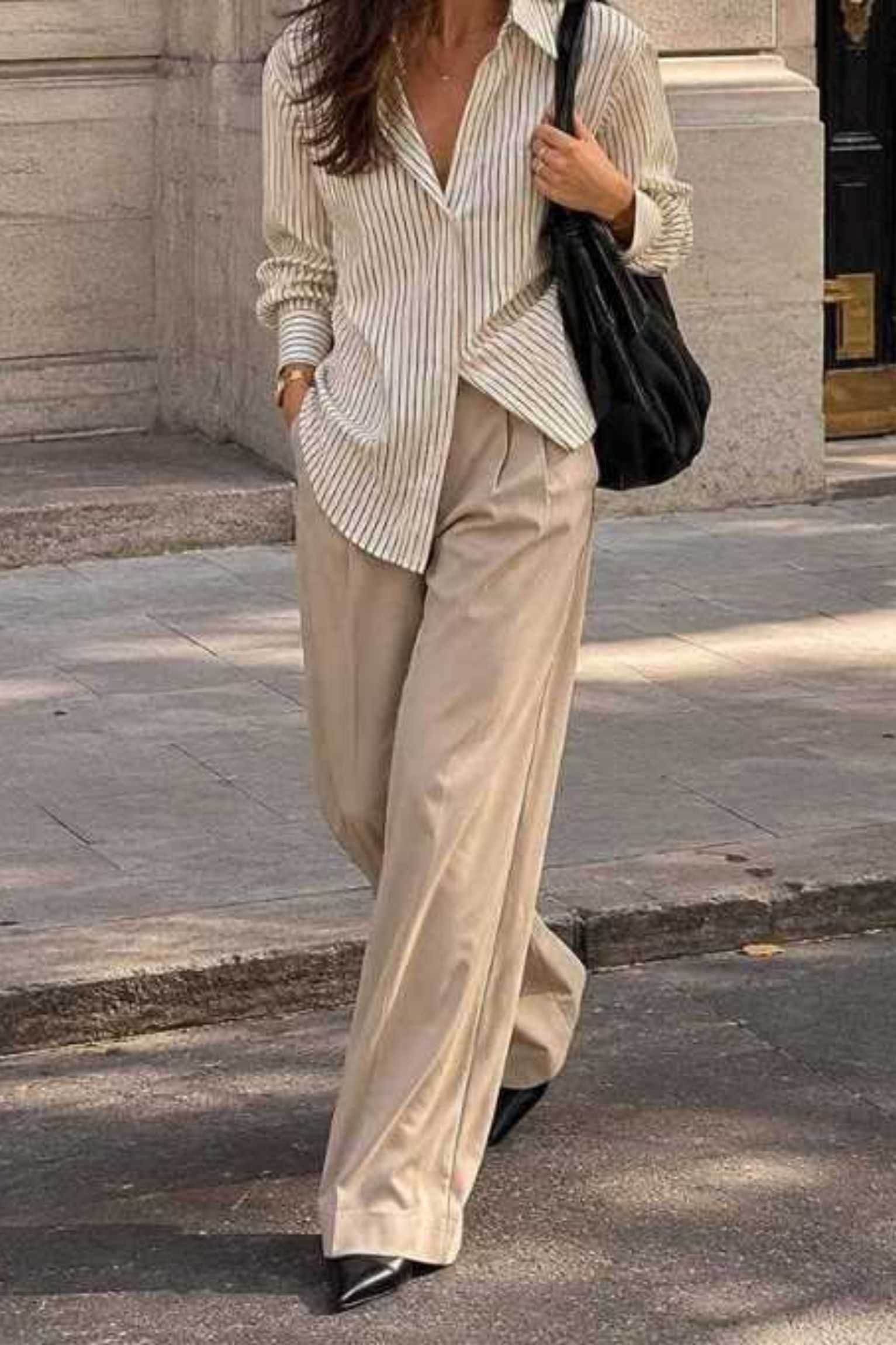 Classic Striped Button Shirt