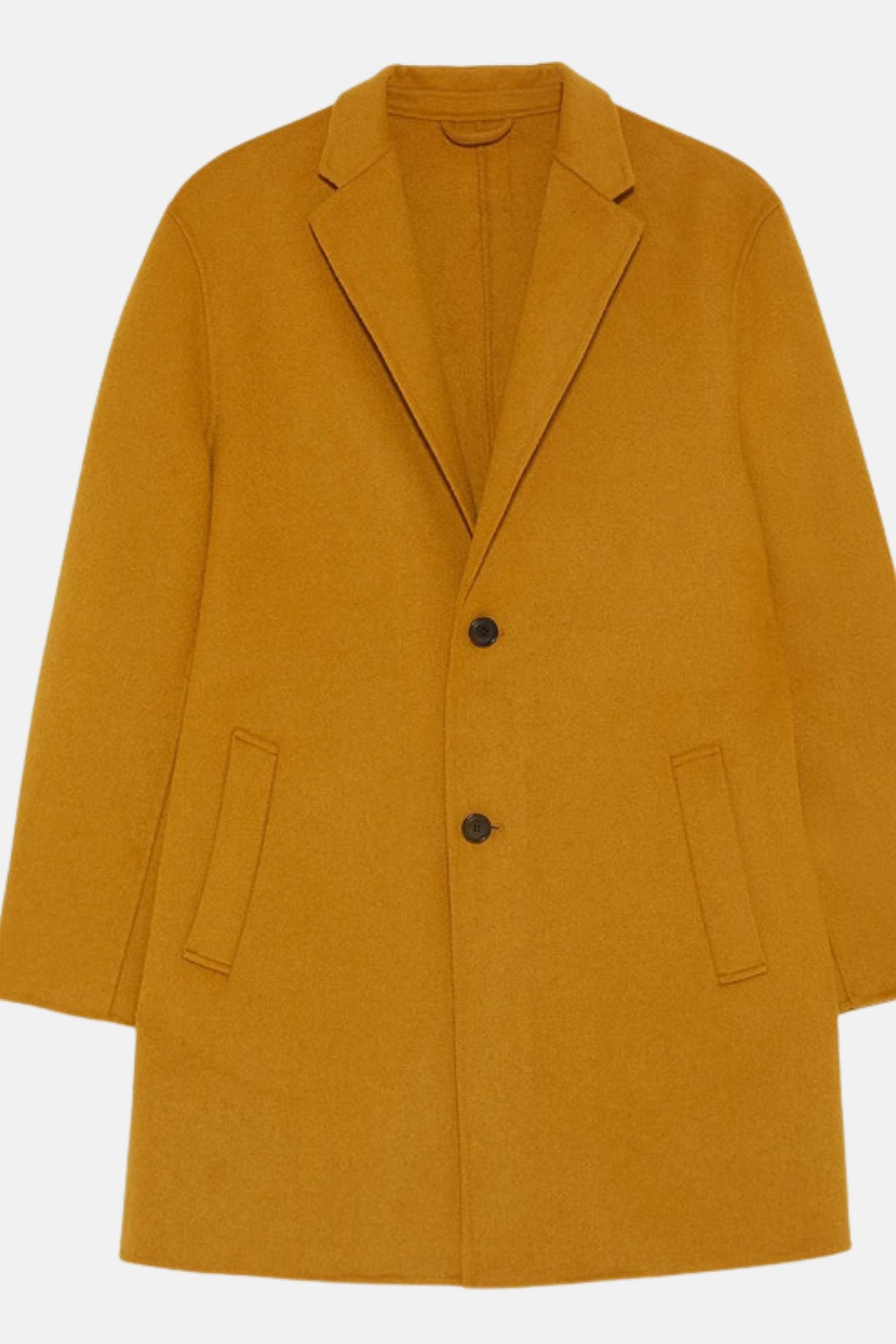 Mustard Yellow Wool Coat
