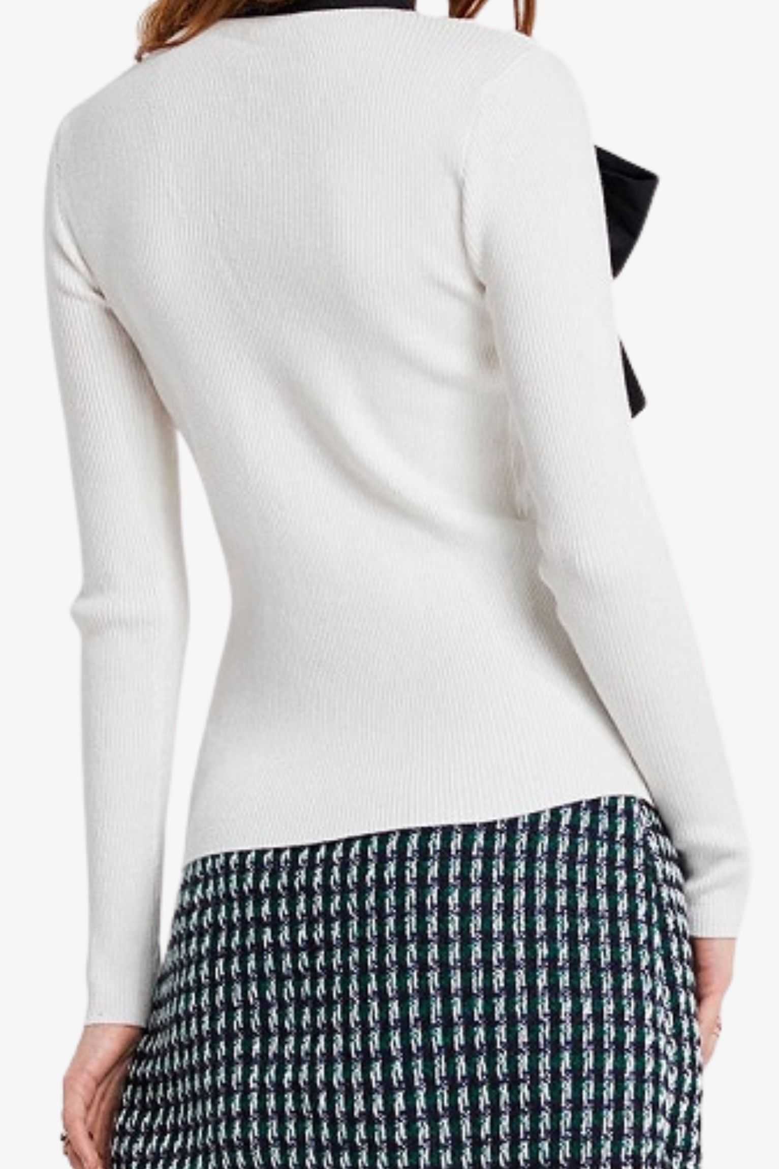 plaid tweed pattern mini skirt 1
