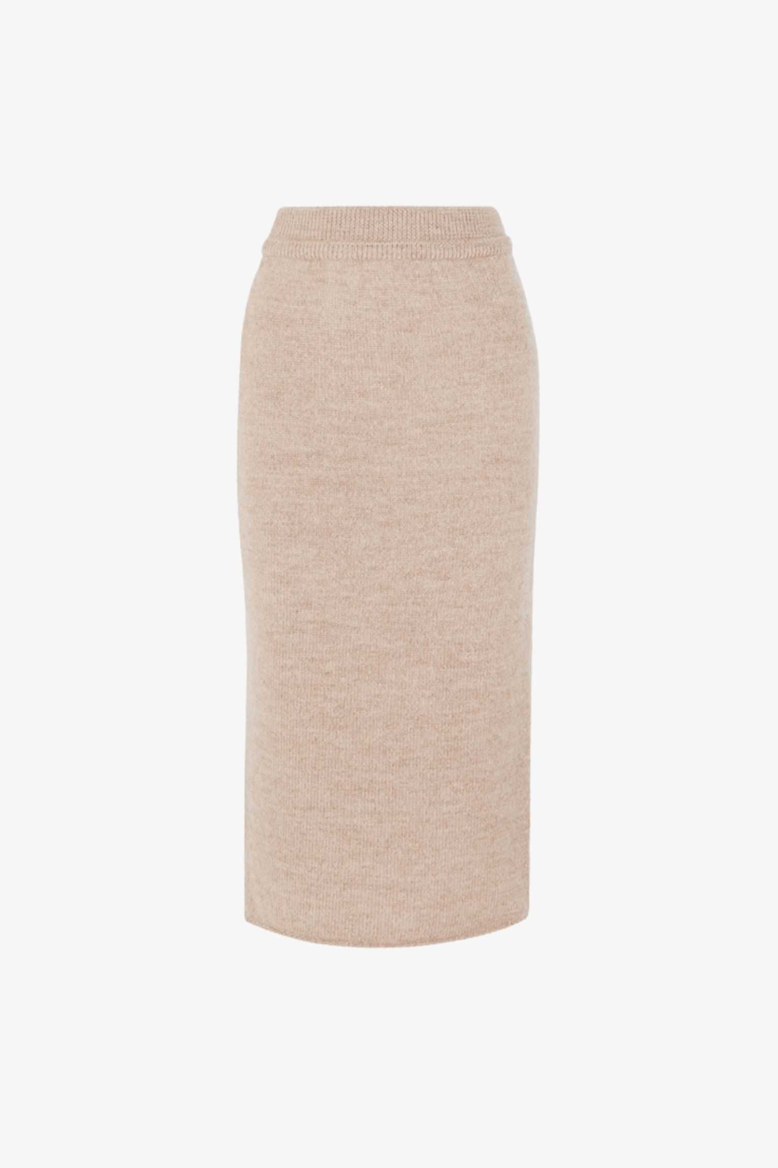 tan high waist wrap skirt 1