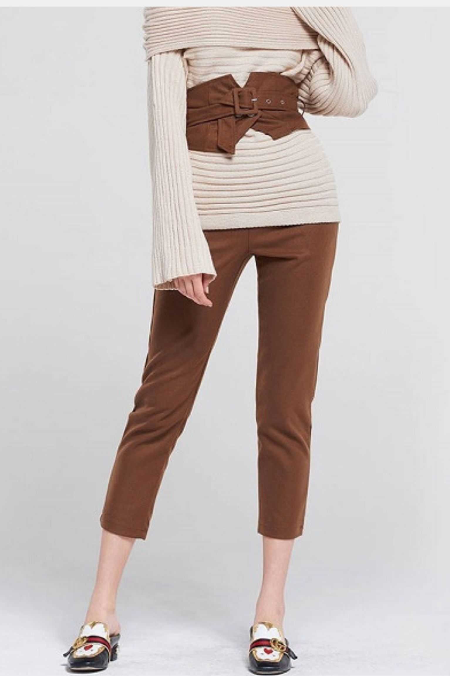 Wide Corset Belt Trouser Set